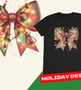 Lit Bow Holiday Unisex T-Shirt