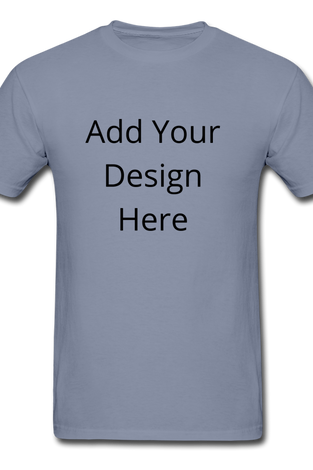 Add Your Design Here Dyed T-Shirt - blue