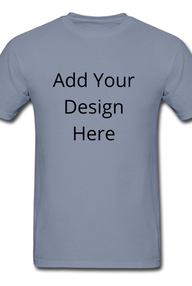 Add Your Design Here Dyed T-Shirt - blue