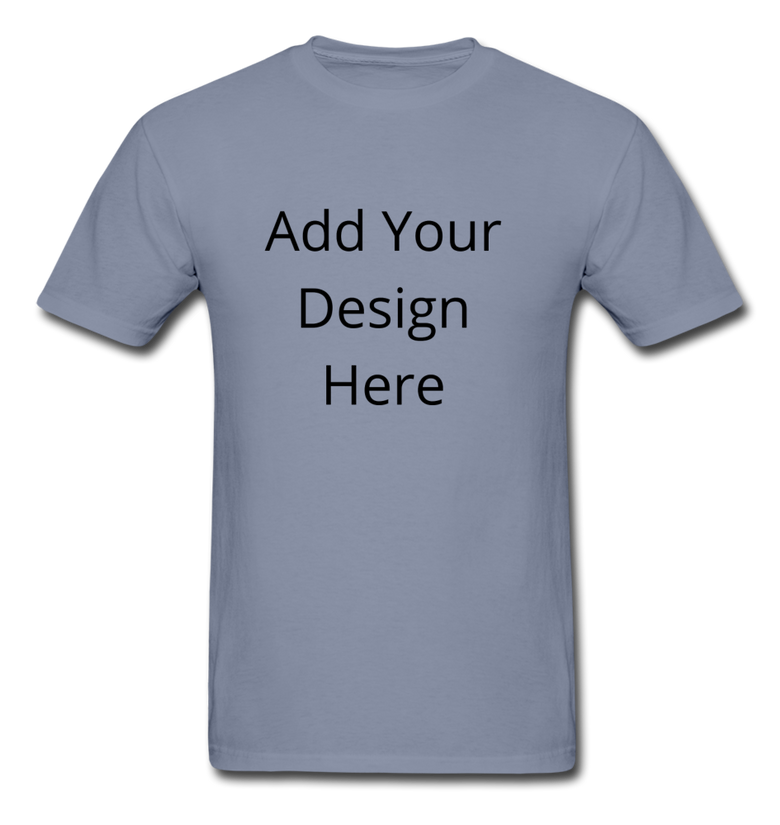 Add Your Design Here Dyed T-Shirt - blue