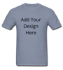 Add Your Design Here Dyed T-Shirt - blue